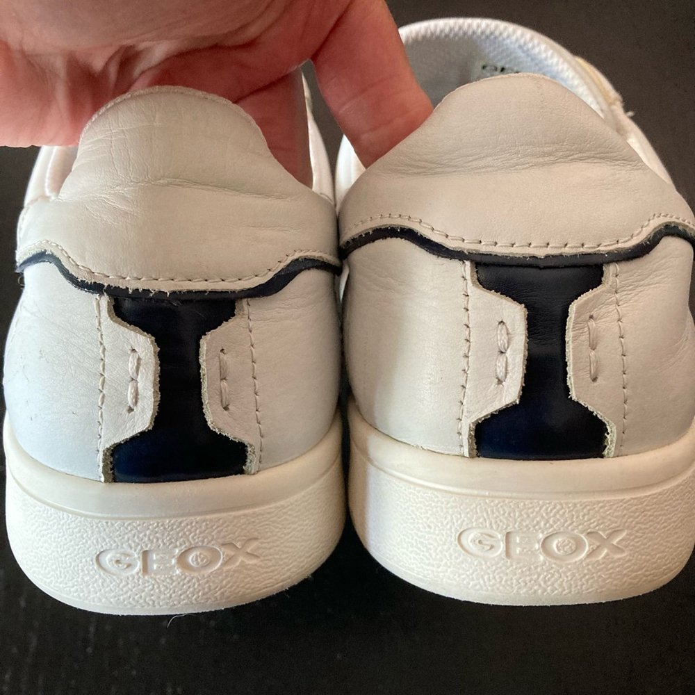 Unisex GEOX RESPIRA Leather Sneakers White Casual Shoes SIZE 12 US - Picture 14 of 14